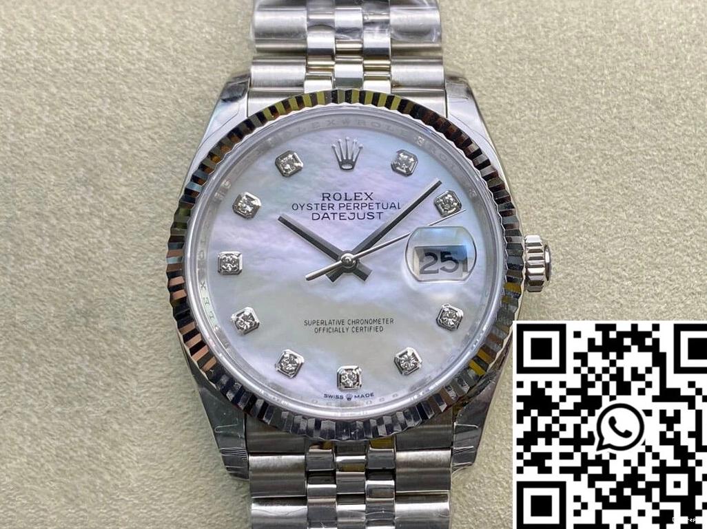 EW Rolex Datejust Dial 31MM Factory Fritillary 178384-NG-63160 1225